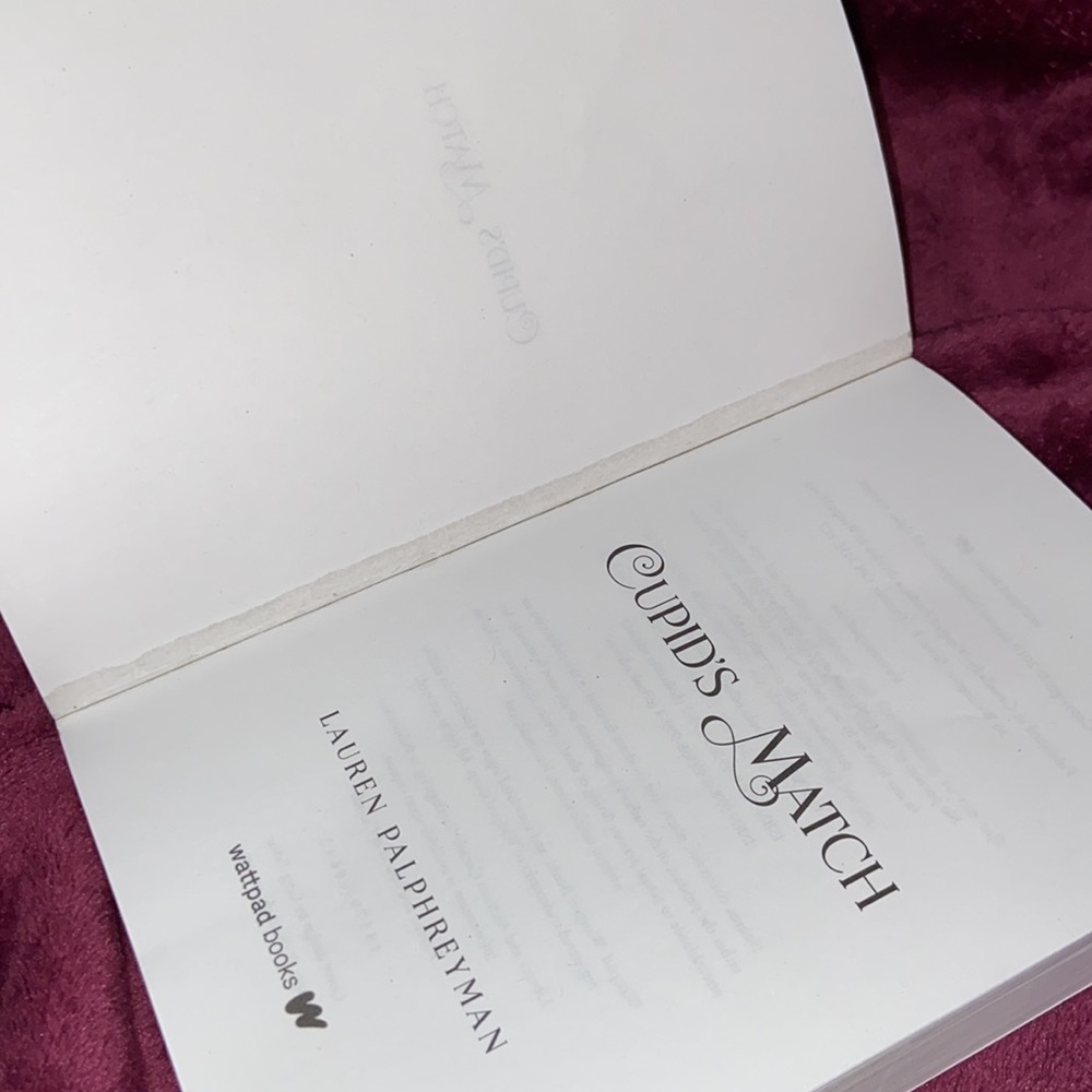 📚”Cupid’s Match” Wattpad Book by Lauren Palphreyman. One size. - Picture 11 of 12